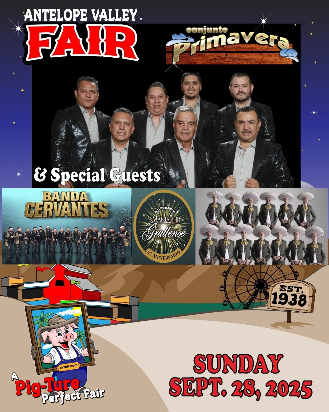Conjunto Primavera with Banda Cervantes & Mariachi Grullense