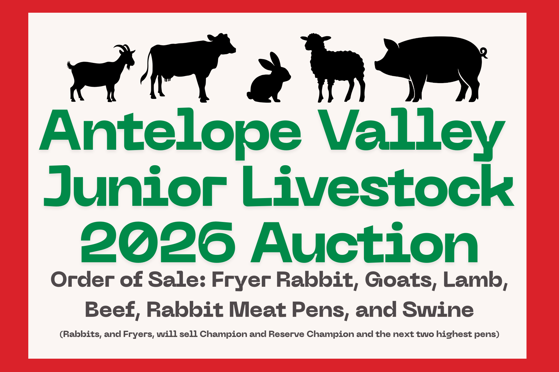 AV Jr. Livestock Auction