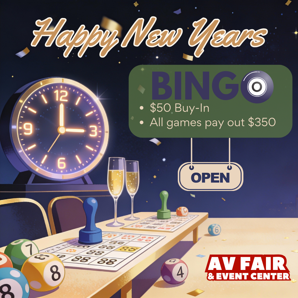 Bingo @ The Turf Club – Happy New Years