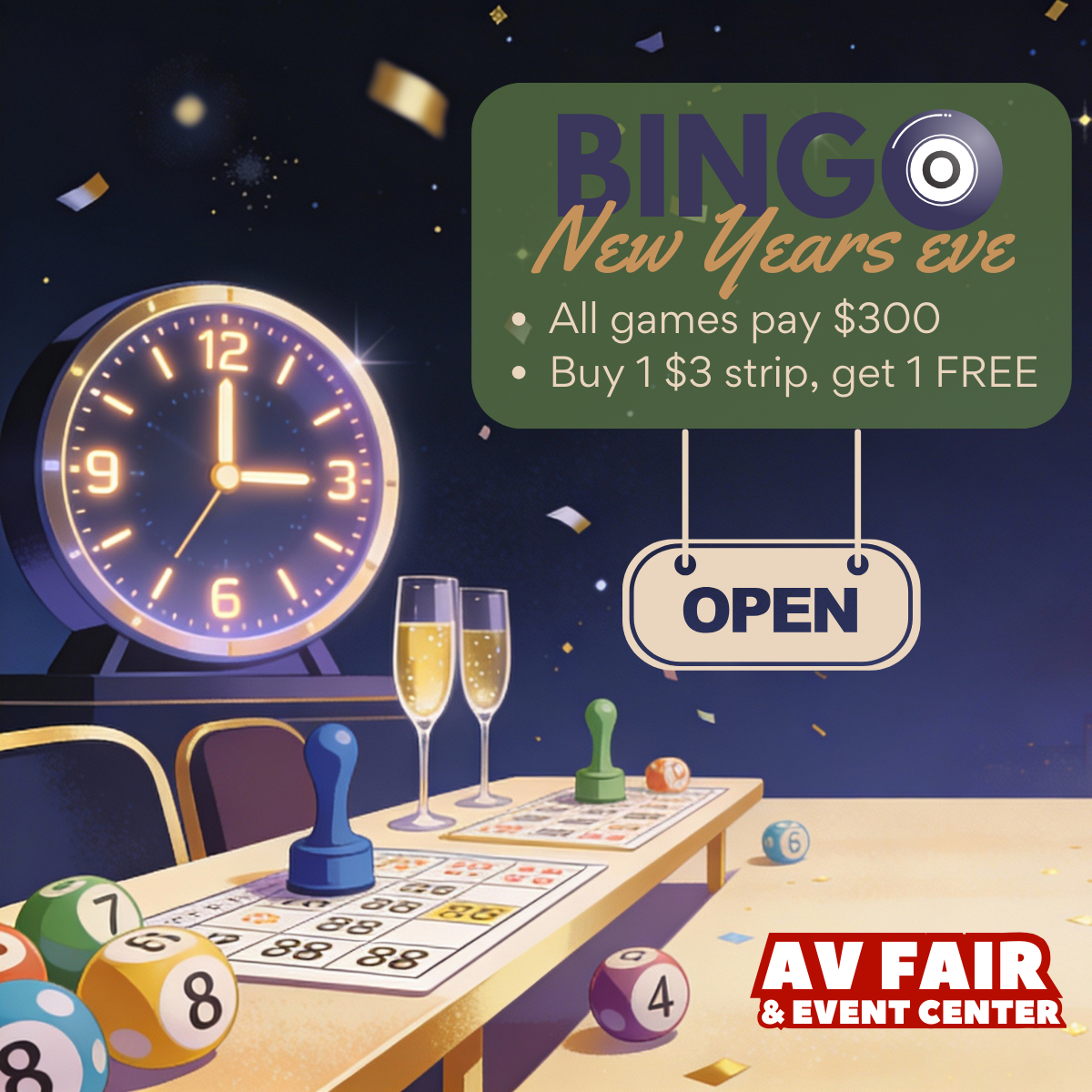 Bingo @ The Turf Club OPEN New Years Eve